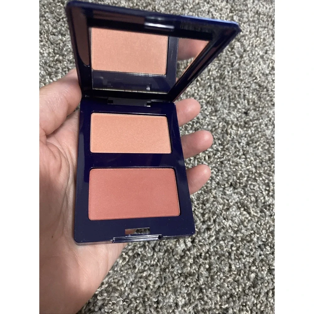 ESTEE LAUDER BLUSH ALL DAY NATURAL CHEEK COLOR BLUSHER DUO - ROSE 11 + TERRA 10